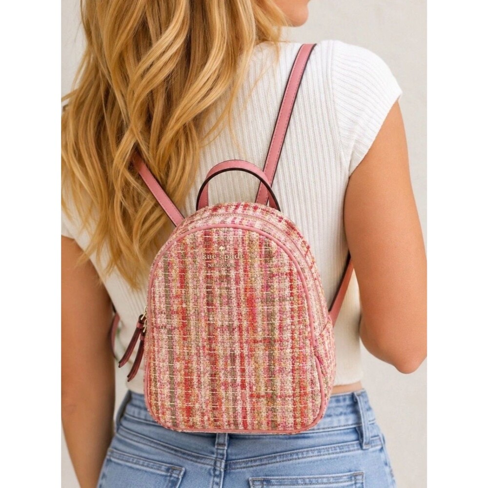 Kate Spade Briar Lane Quilted Tweed Mini Backpack